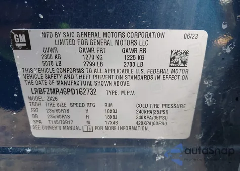 2023 Buick Envision Essence Fwd from USA, damaged, VIN LRBFZNR46PD162732
